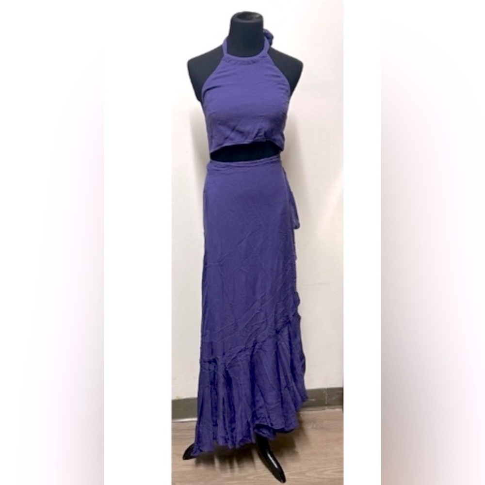 NWT…Free People wrap around halter maxi dress , XS
